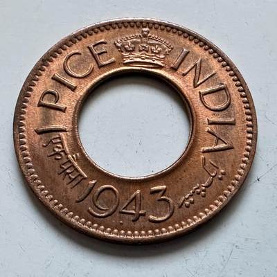 🌹外币初藏🌹🐯2026年第5场  每周二四六晚8️⃣点 接代拍 -  英属印度1943年一派沙 a