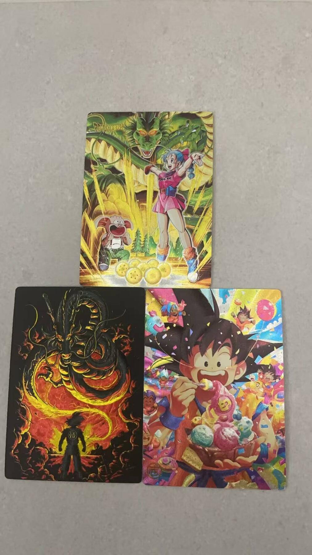 满200包邮！龙虎卡牌-七一场（满200元包邮，无佣金，每周六结拍，欢迎送拍） 粗闪3张 奇点  七龙珠