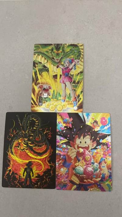 满200包邮！龙虎卡牌-七一场（满200元包邮，无佣金，每周六结拍，欢迎送拍） - 粗闪3张 奇点  七龙珠