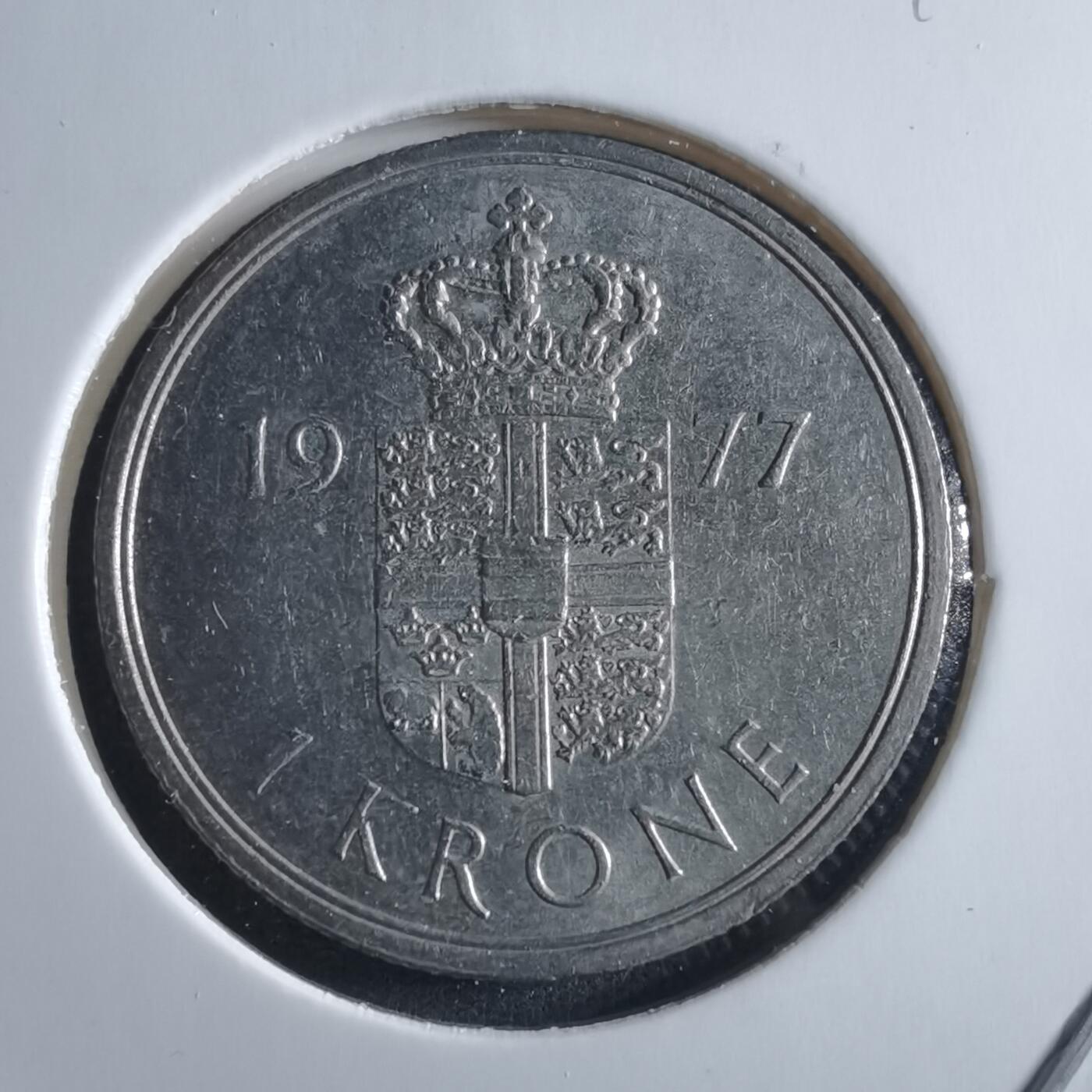 沼泽如烟--第955场 丹麦1977年1克朗