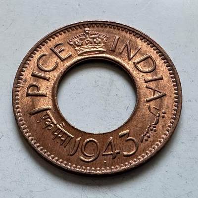 🌹外币初藏🌹🐯2026年第5场  每周二四六晚8️⃣点 接代拍 -  英属印度1943年一派沙 c