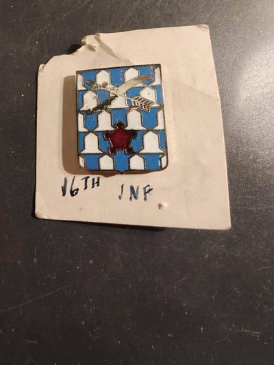 老王徽章第175期 - 美国陆军第16步兵团证章