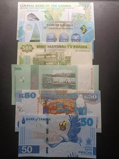 2026一月第二期，总212期 - 非洲钞票批量六张UNC