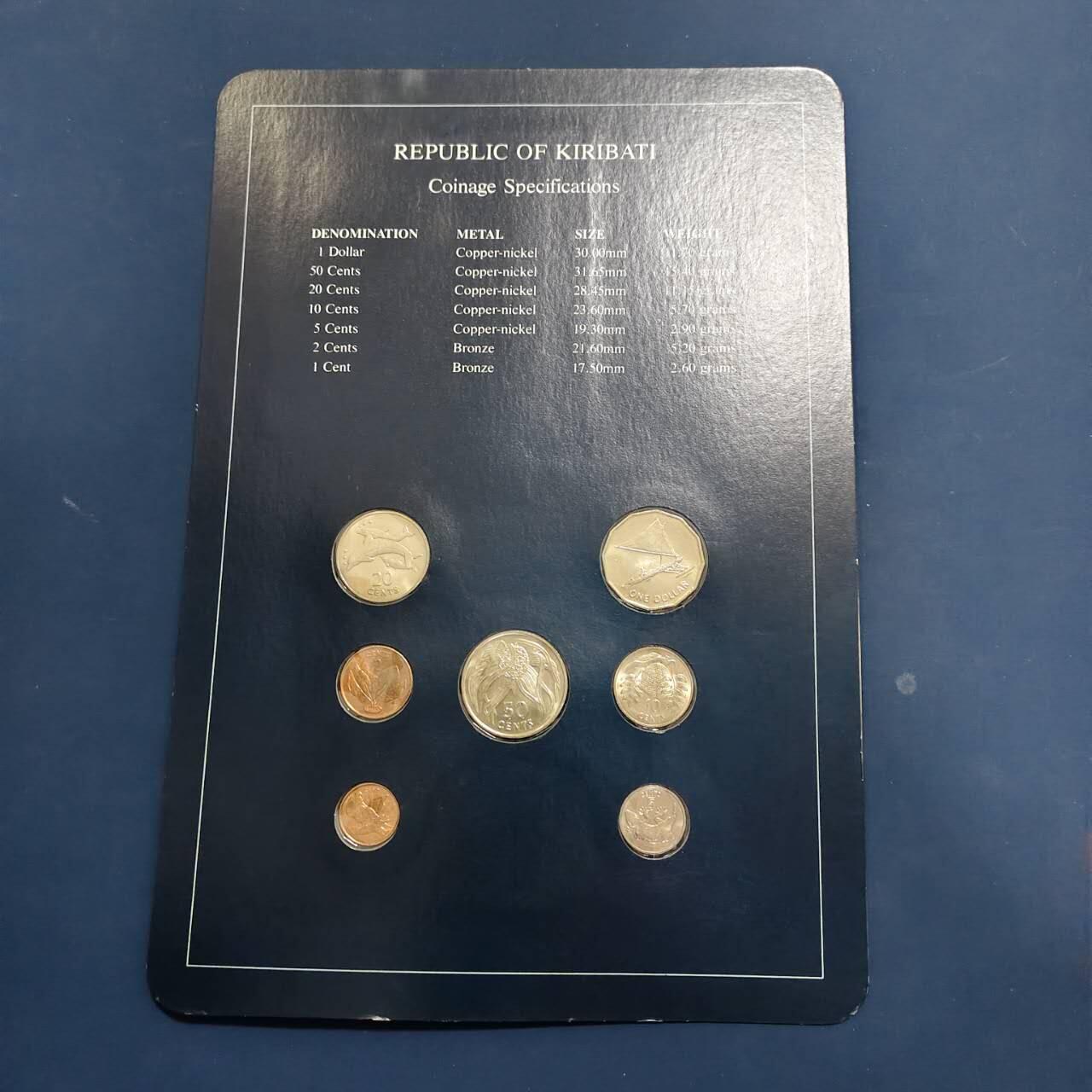 【全场包邮】纯粹捡漏拍492场【封装套币专场】-注意佣金 【富兰克林·世界各国硬币系列邮币卡】基里巴斯共和国2