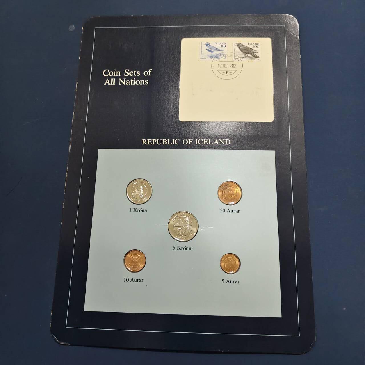 【全场包邮】纯粹捡漏拍492场【封装套币专场】-注意佣金 【富兰克林·世界各国硬币系列邮币卡】冰岛共和国2