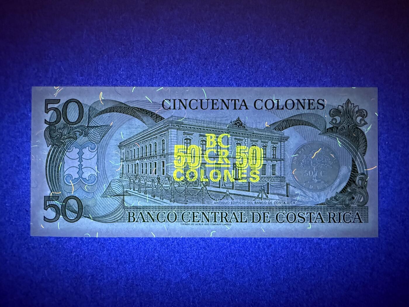 《艾美收藏》第228期-1.11周日外币精品 哥斯达黎加50科朗 UNC 1991年 无4