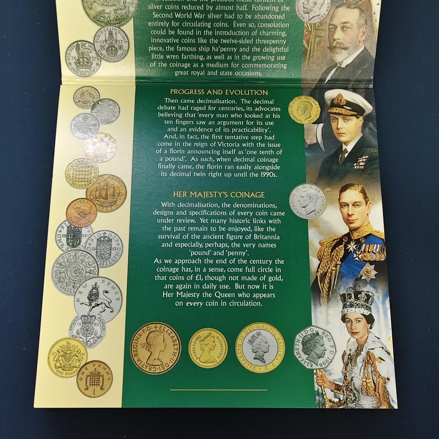 【全场包邮】纯粹捡漏拍492场【封装套币专场】-注意佣金 英国1999年官方封装套币-2镑橄榄球世界杯+1镑苏格兰狮徽+流通套币