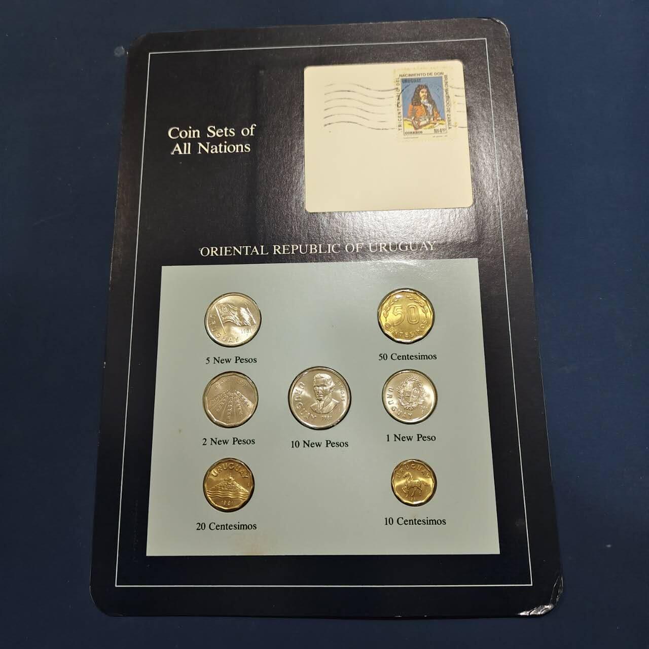 【全场包邮】纯粹捡漏拍492场【封装套币专场】-注意佣金 【富兰克林·世界各国硬币系列邮币卡】乌拉圭共和国2