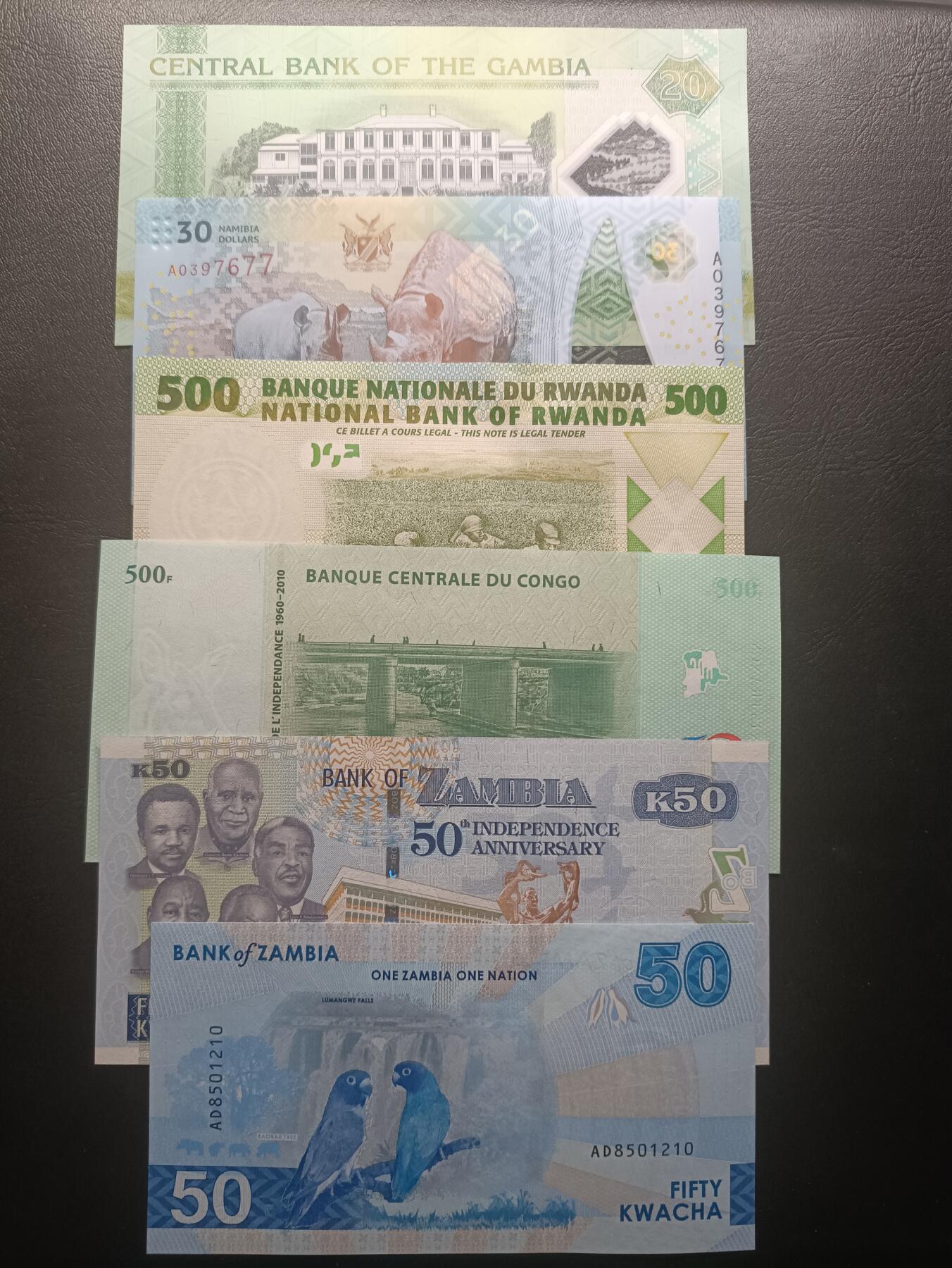 2026一月第二期，总212期 非洲钞票批量六张UNC