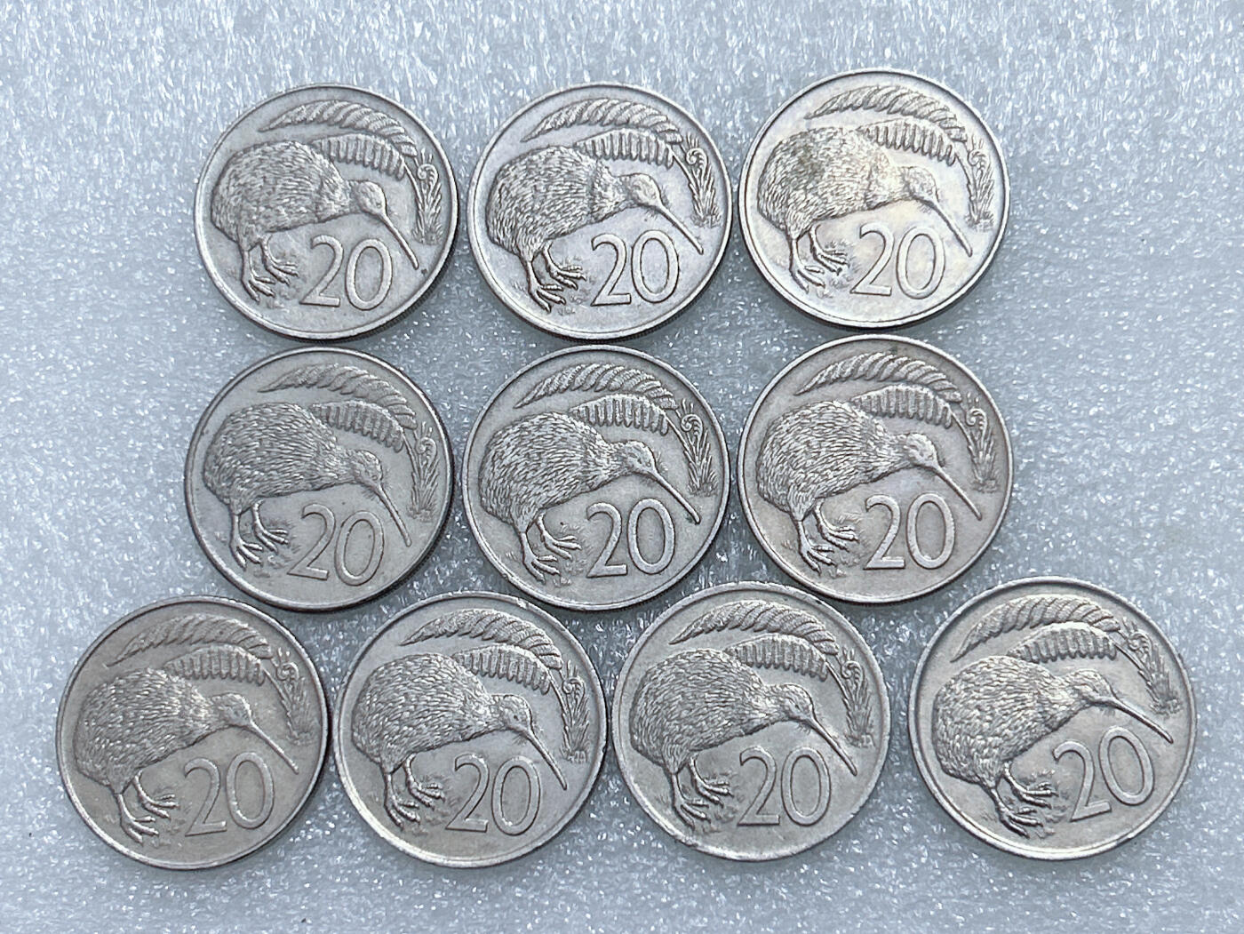 第一海外回流一元起拍收藏 散集专场  第288期 新西兰20分硬币 10枚