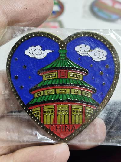 浓郁中国风景泰蓝冰箱贴 - 北京天坛