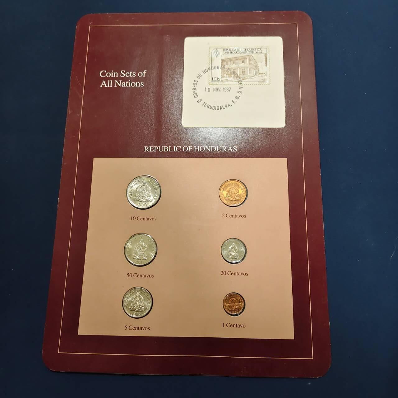 【全场包邮】纯粹捡漏拍492场【封装套币专场】-注意佣金 【富兰克林·世界各国硬币系列邮币卡】洪都拉斯共和国2