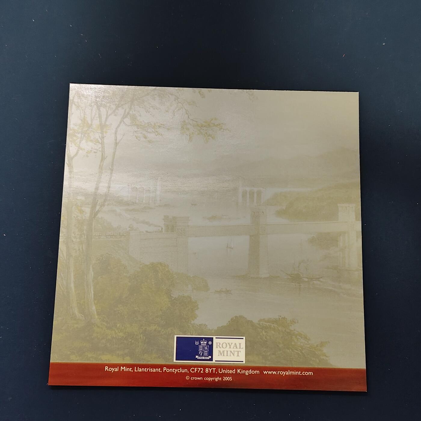 【全场包邮】纯粹捡漏拍492场【封装套币专场】-注意佣金 英国2005年官方封装套币-含2镑火药阴谋+2镑机械时代+1镑梅奈桥+50便士约翰逊词典+流通套币