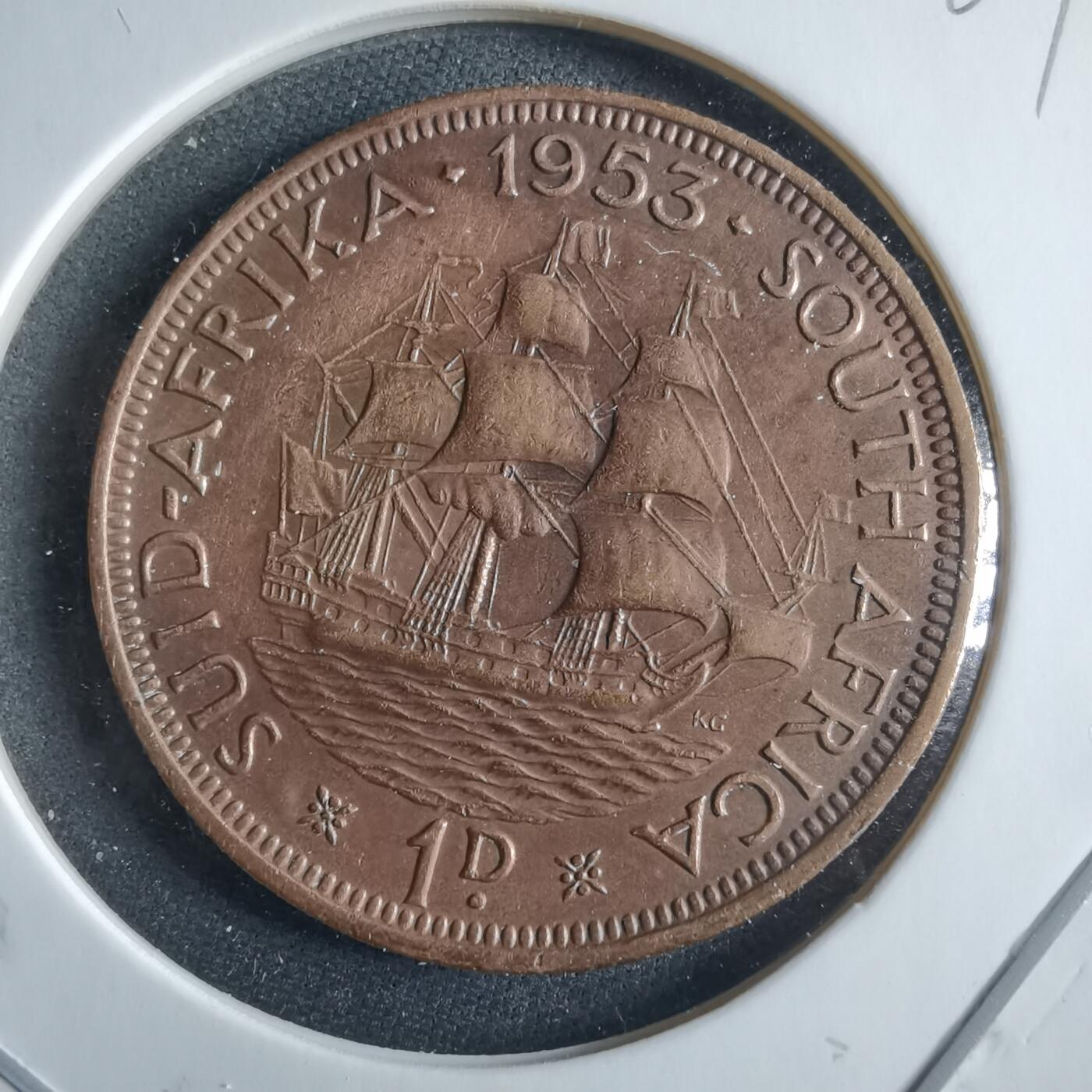 沼泽如烟--第955场 南非1953年1便士伊二首年