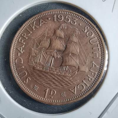 沼泽如烟--第955场 - 南非1953年1便士伊二首年