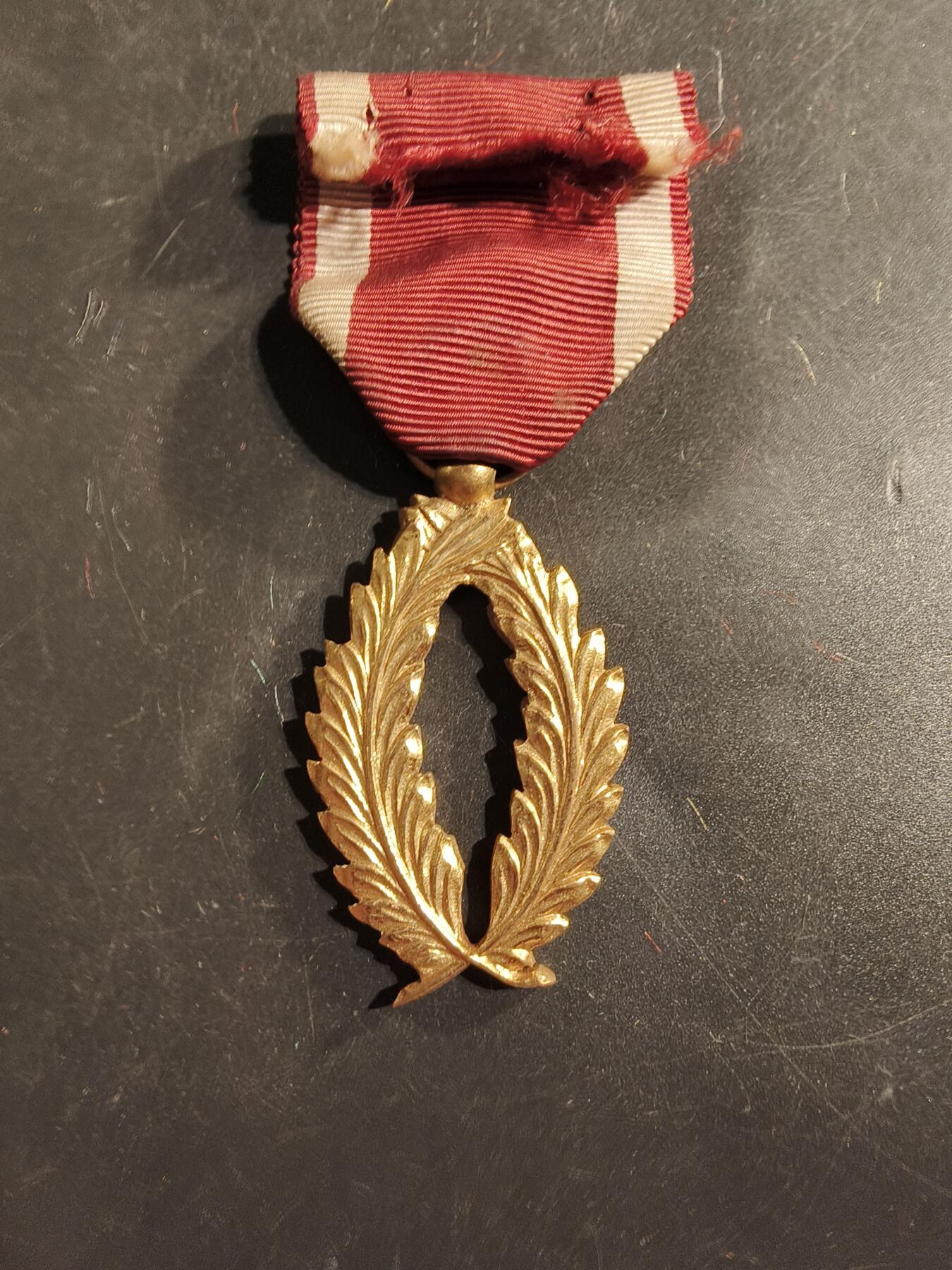 老王徽章第175期 比利时金级棕榈叶奖章