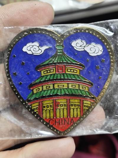 浓郁中国风景泰蓝冰箱贴 - 北京天坛