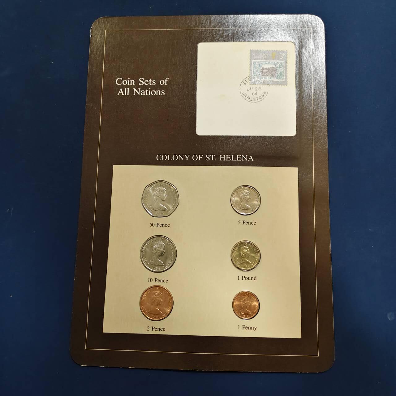 【全场包邮】纯粹捡漏拍492场【封装套币专场】-注意佣金 【富兰克林·世界各国硬币系列邮币卡】圣赫勒拿2（英国属地）