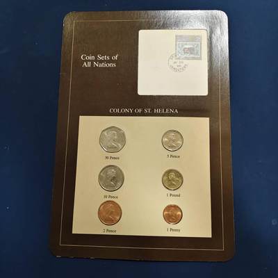【全场包邮】纯粹捡漏拍492场【封装套币专场】-注意佣金 - 【富兰克林·世界各国硬币系列邮币卡】圣赫勒拿2（英国属地）