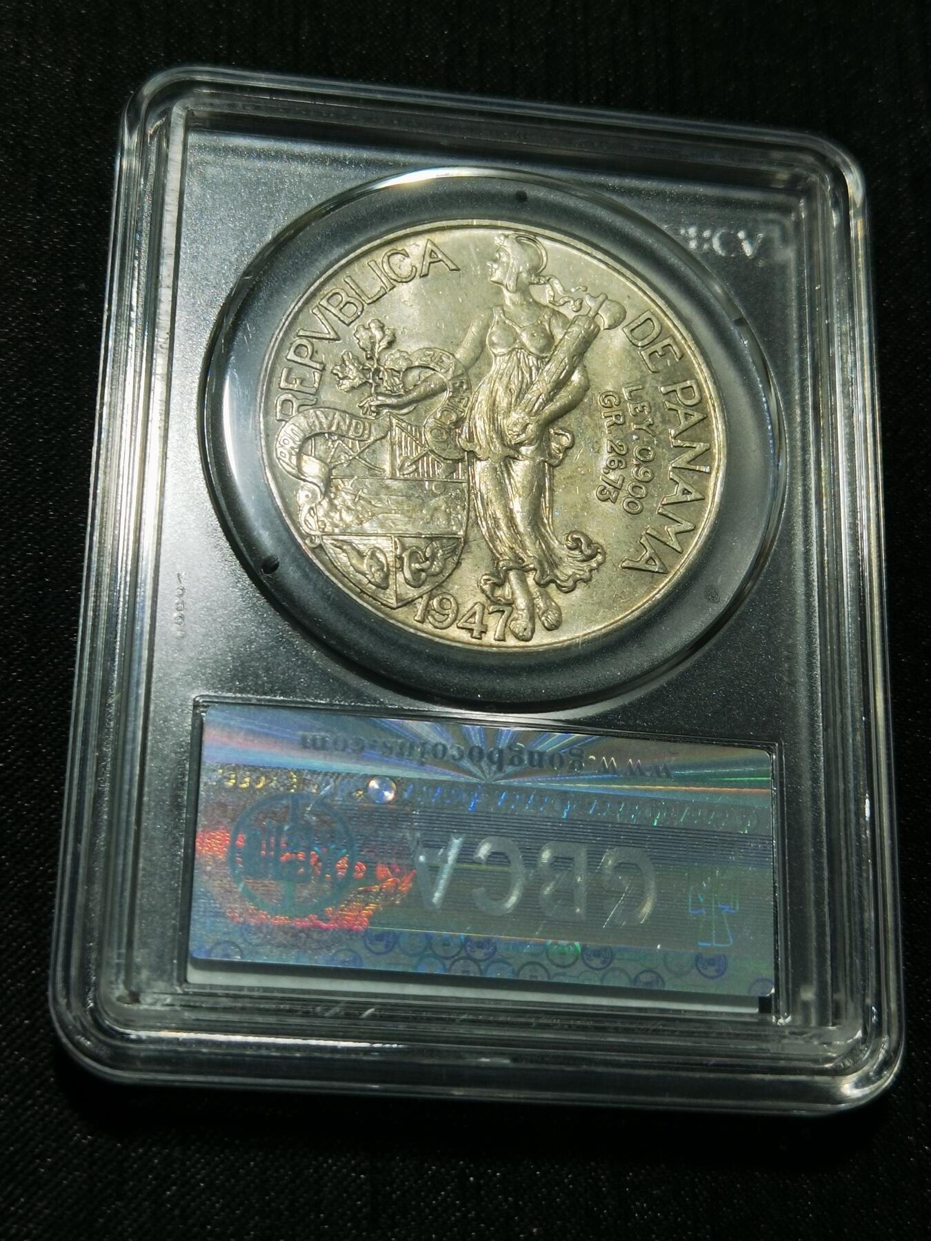 天下钱庄专场欢迎参拍 巴拿马1巴波亚银币