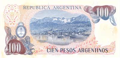 回流20260108 - 阿根廷中央银行100比索 世界最南端的城市乌斯怀亚海港风光 被称为“世界的尽头”