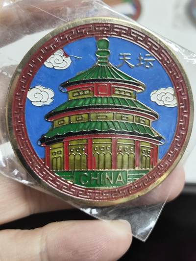 浓郁中国风景泰蓝冰箱贴 - 北京天坛