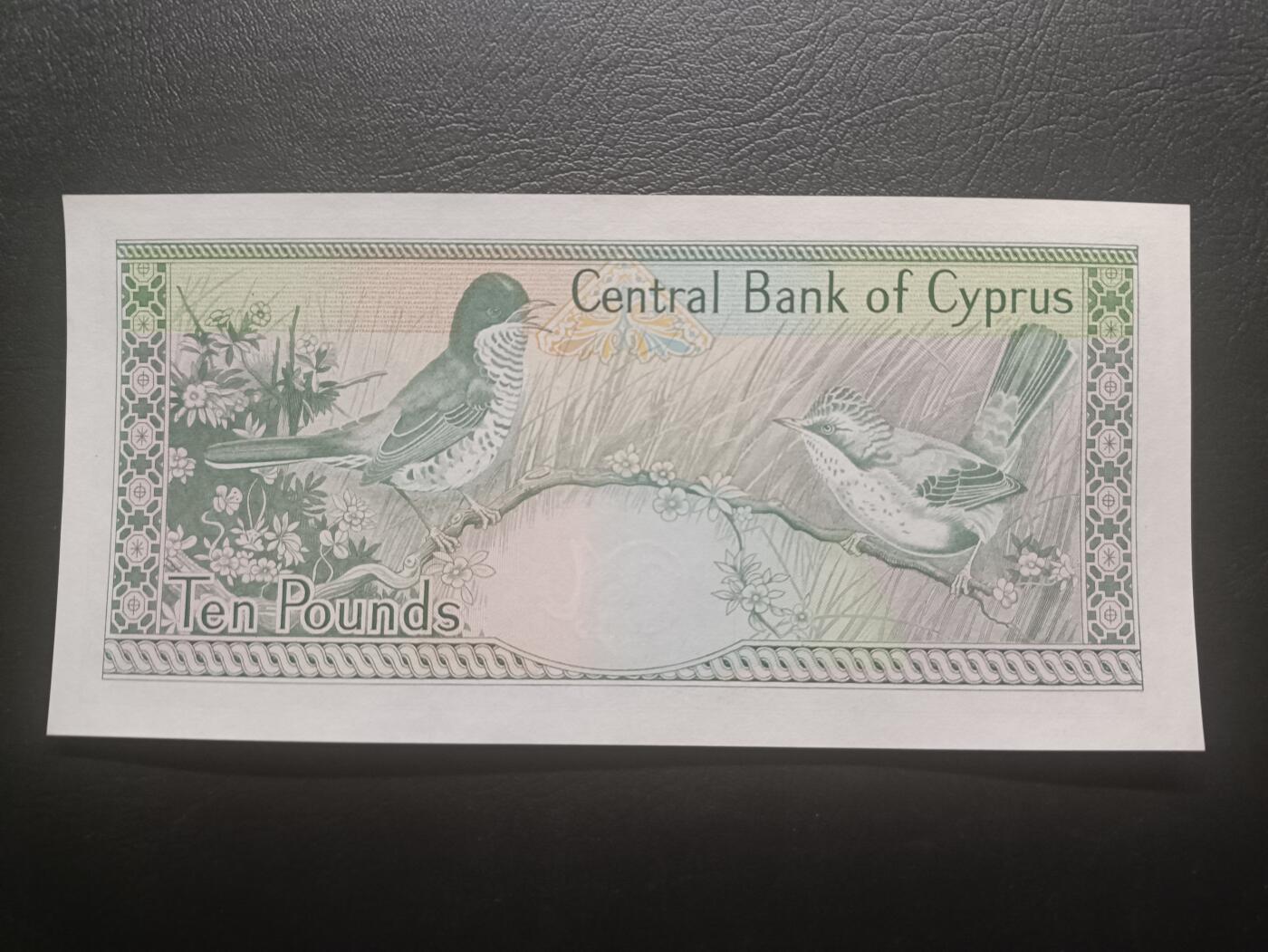 2026一月第二期，总212期 塞浦路斯1995年10镑UNC-，希腊石雕和冠羽鸟，次高面值