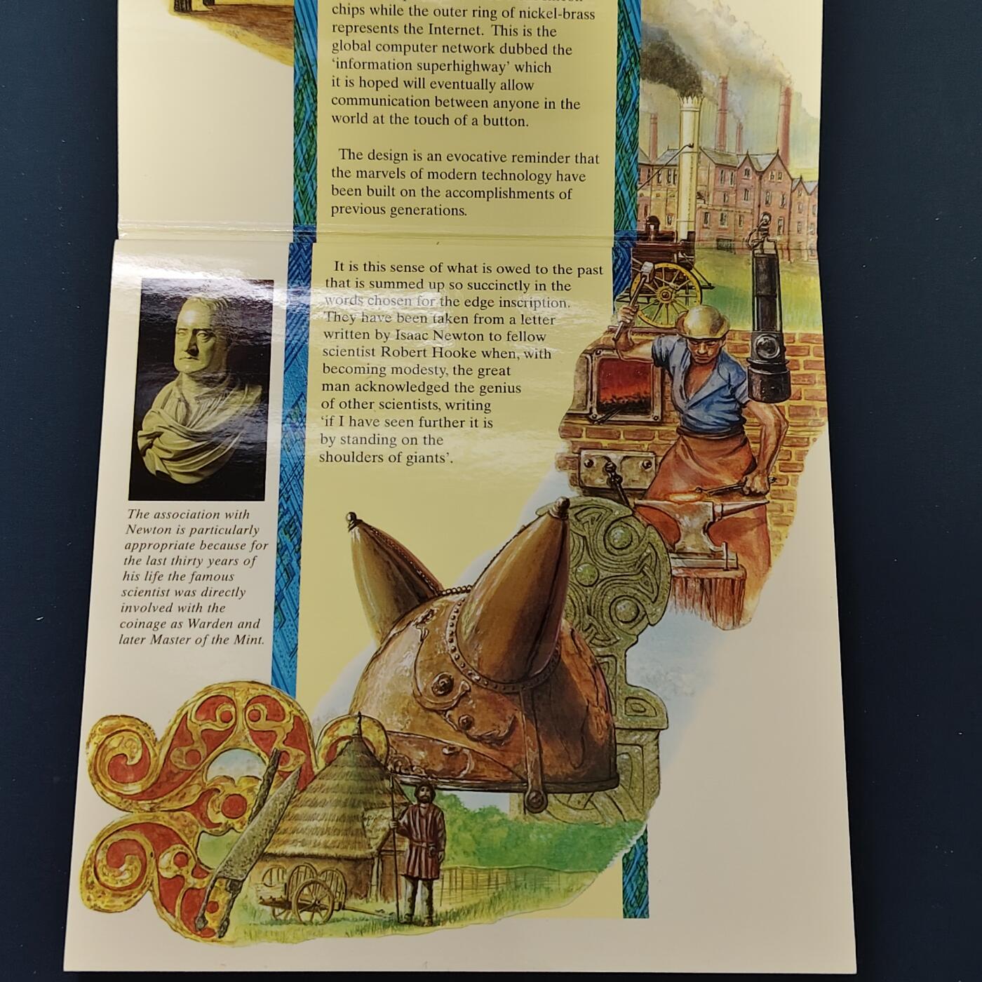 【全场包邮】纯粹捡漏拍492场【封装套币专场】-注意佣金 英国1997年官方封装套币-2镑机械时代双色币首发年份+大小版本50便士