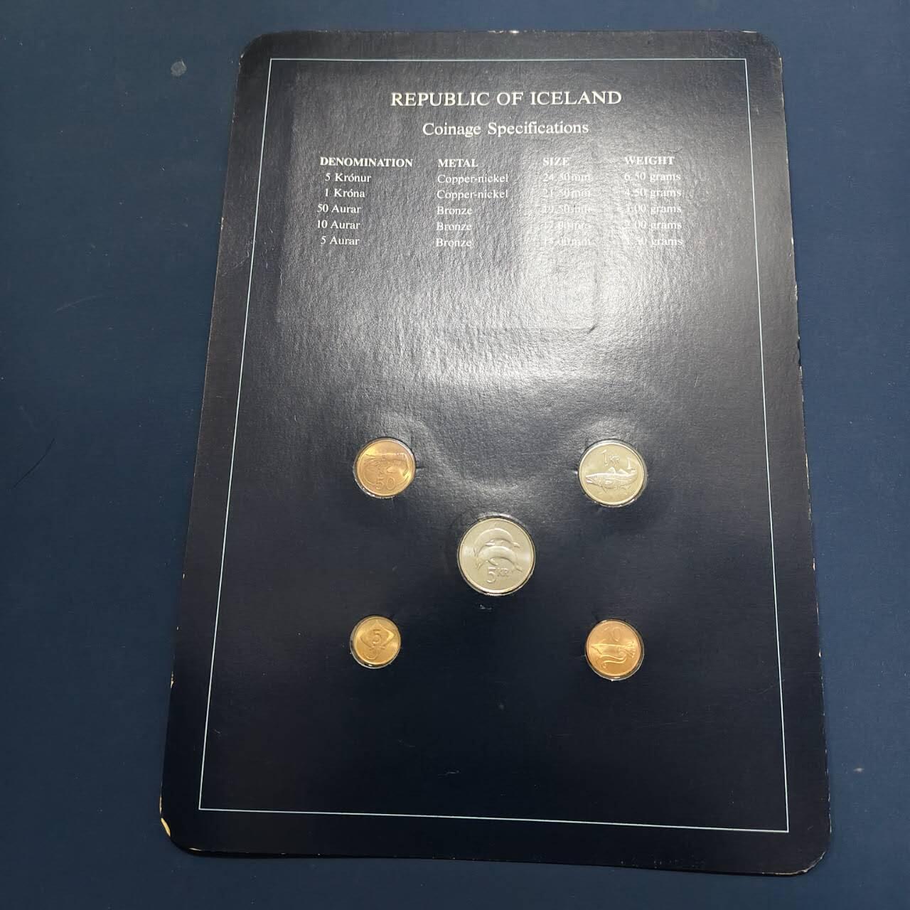 【全场包邮】纯粹捡漏拍492场【封装套币专场】-注意佣金 【富兰克林·世界各国硬币系列邮币卡】冰岛共和国2