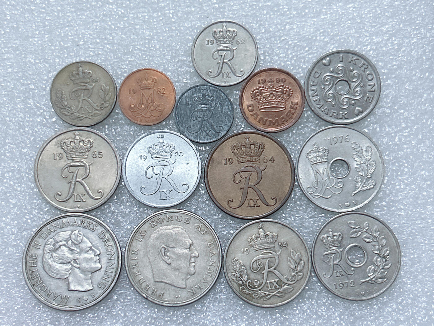 第一海外回流一元起拍收藏 散集专场  第288期 丹麦硬币 14枚 无重复