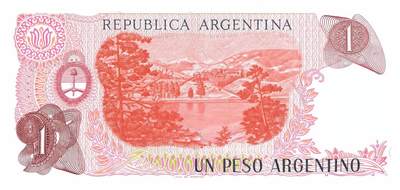 回流20260108 - 阿根廷中央银行1比索纸币 何塞·德·圣马丁 阿根廷的国父 南美独立战争领袖