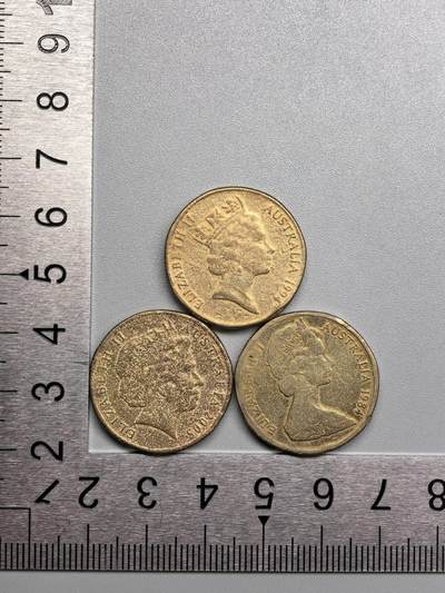 小驴勋章奖章收藏1月10日周六晚六点拍卖（珍爱和平，收藏战争，铭记历史，勿忘国耻，忠党爱国。有偿代拍，送拍规则在简介最后，参拍须阅读规则后再参拍，关系到运费包装发货时效真假辨别等关键信息，拍卖时不再发原图，看大图店主微信码在拍卖店铺介绍里） - 澳大利亚澳元1澳元硬币一组3枚