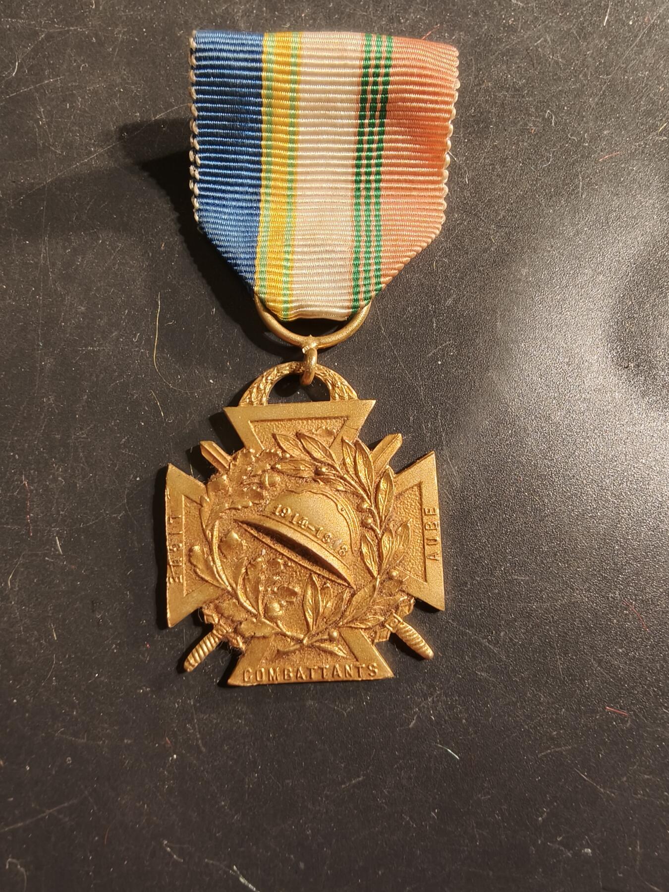 老王徽章第175期 法国奥布省一战纪念章