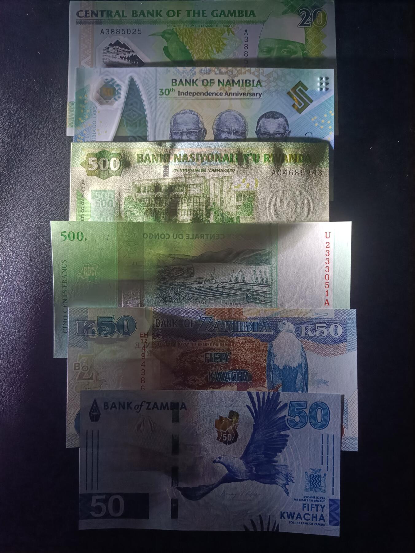 2026一月第二期，总212期 非洲钞票批量六张UNC