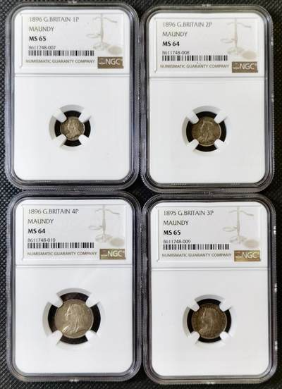 “甄选寰宇 · 臻藏岁华”新年精品场（直播拍卖）-甄臻铺-世界币章拍卖（第47期）送拍享返佣金等优惠多多 - NGC-MS65-MS64 1896年维多利亚披纱洗脚币，宗教产物，天鹅绒布包浆，黑五彩，PL地板