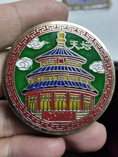 浓郁中国风景泰蓝冰箱贴 - 北京天坛