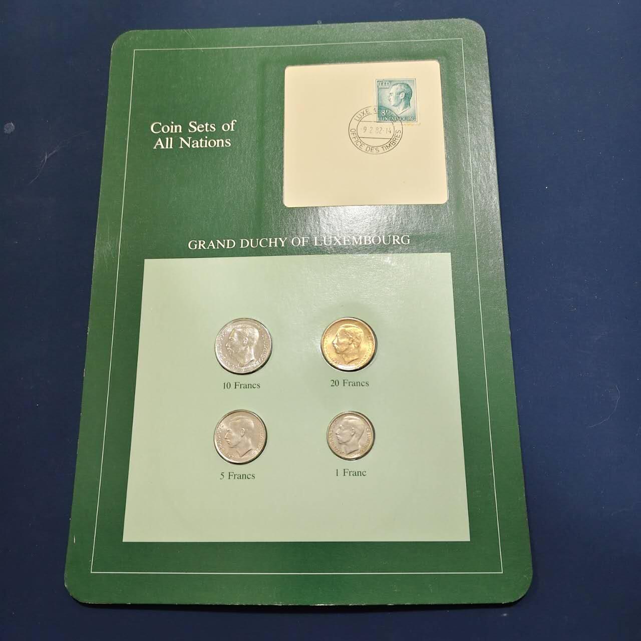 【全场包邮】纯粹捡漏拍492场【封装套币专场】-注意佣金 【富兰克林·世界各国硬币系列邮币卡】卢森堡大公国2