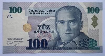 2026第1场（总第228期）：精品测试钞、外钞、塑料钞、连体钞综合场 - 土耳其2005年版100里拉UNC