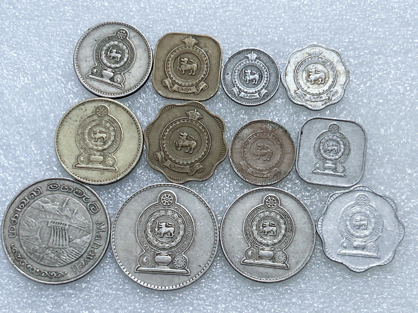 第一海外回流一元起拍收藏 散集专场  第288期 斯里兰卡硬币 12枚 无重复