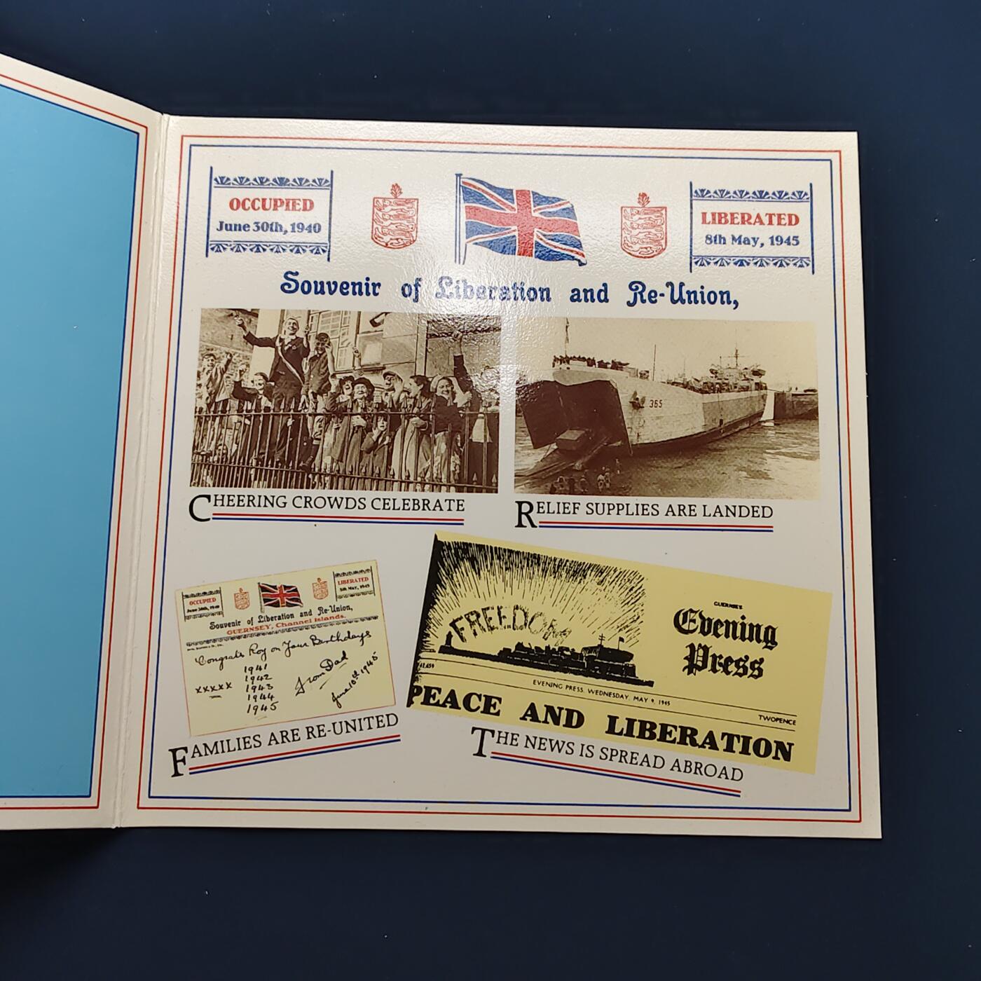 【全场包邮】纯粹捡漏拍492场【封装套币专场】-注意佣金 根西1985年2镑解放40周年官方卡装克朗型纪念币