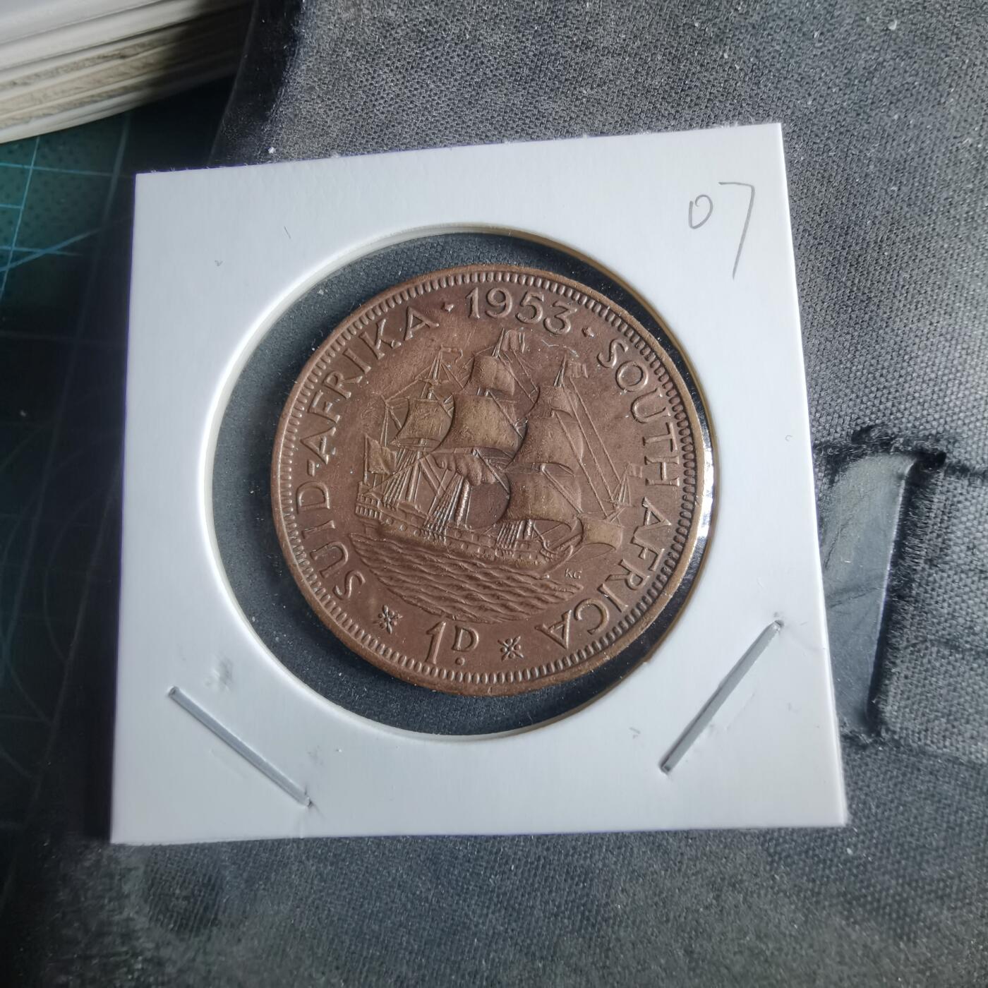 沼泽如烟--第955场 南非1953年1便士伊二首年