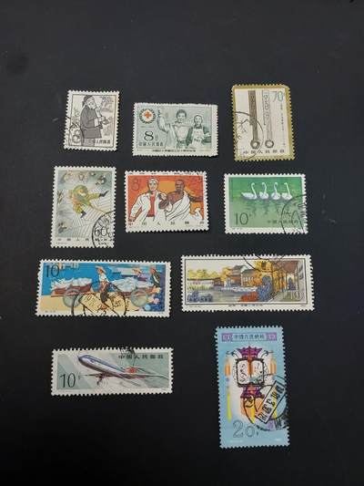 博彦收藏  TM 1月14日 8点 邮票专场 全场包邮 - JT纪特旧票一组，具体以图片为准，个别有缺齿/瑕疵，大部分上品