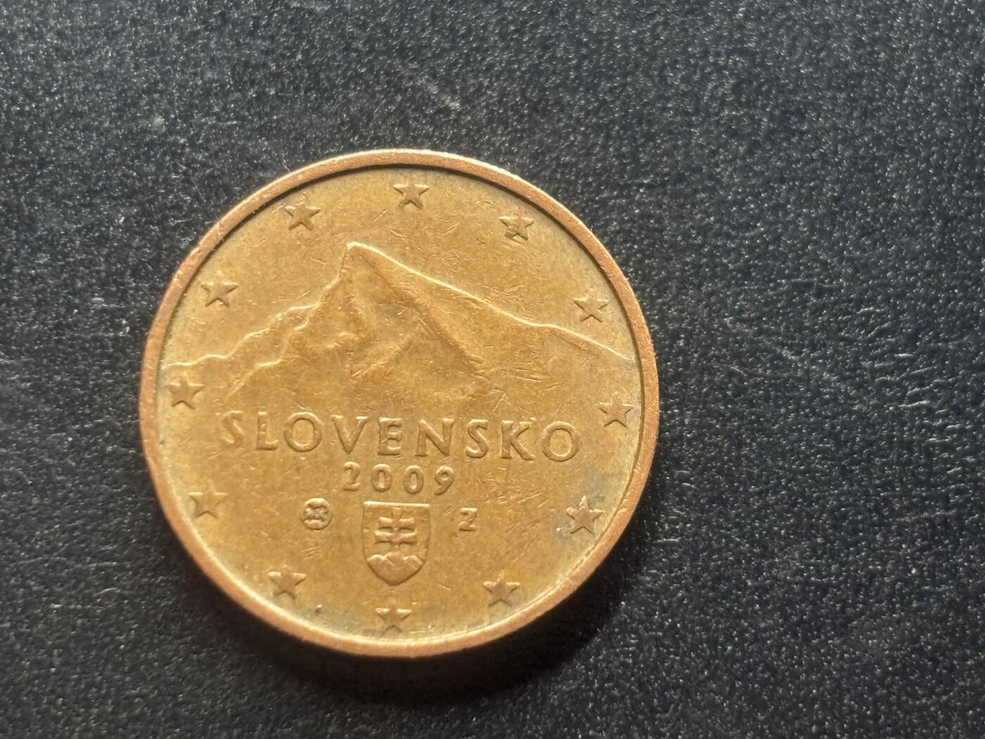 邮泉阁限时拍卖第三十九场 欧洲专场（硬币在国外。请付邮费6元。） 斯洛伐克2009年2欧分
