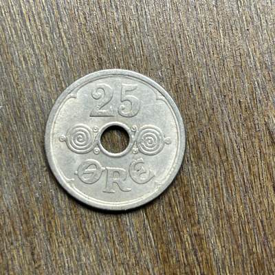 【铜匠收藏】★第137场★散币场。不寄存，30包邮。不满30元，支付5元运费。《接受代拍 代送NGC评级》 - 6【无寄存】1936 丹麦 爱心 25欧尔 镍币