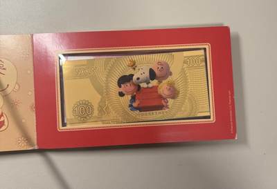 【礼羽收藏】🌏世界钱币拍卖第119期 - 2018年史努比贺岁纪念金银钞金0.1克 银5克 原装册 带证书