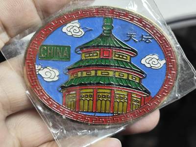 浓郁中国风景泰蓝冰箱贴 - 北京天坛