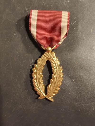 老王徽章第175期 - 比利时金级棕榈叶奖章