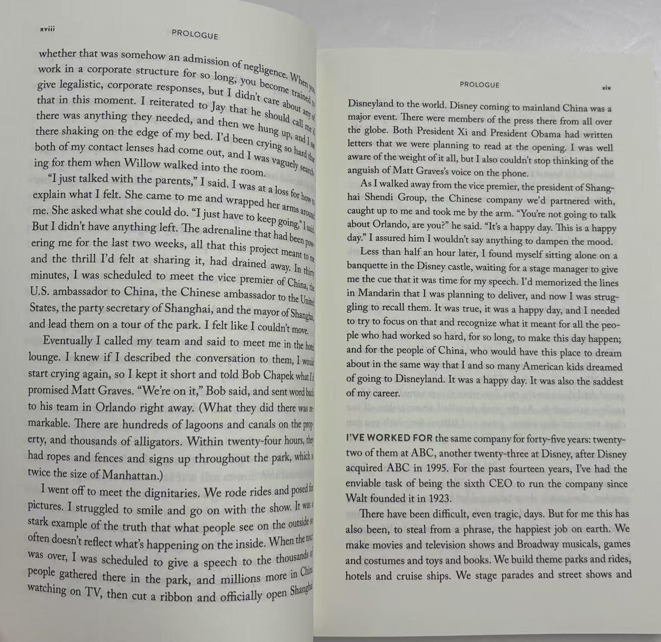 零元拍：迪士尼CEO 罗伯特·艾格 亲笔签名《一生的旅程作为迪士尼公司CEO15年的经验教训》