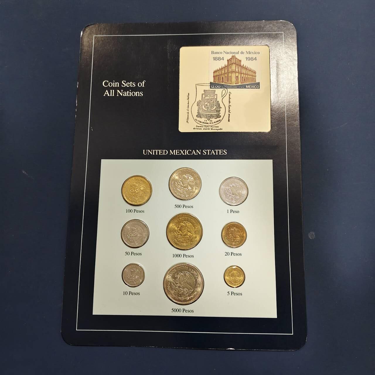 【全场包邮】纯粹捡漏拍492场【封装套币专场】-注意佣金 【富兰克林·世界各国硬币系列邮币卡】墨西哥合众国2