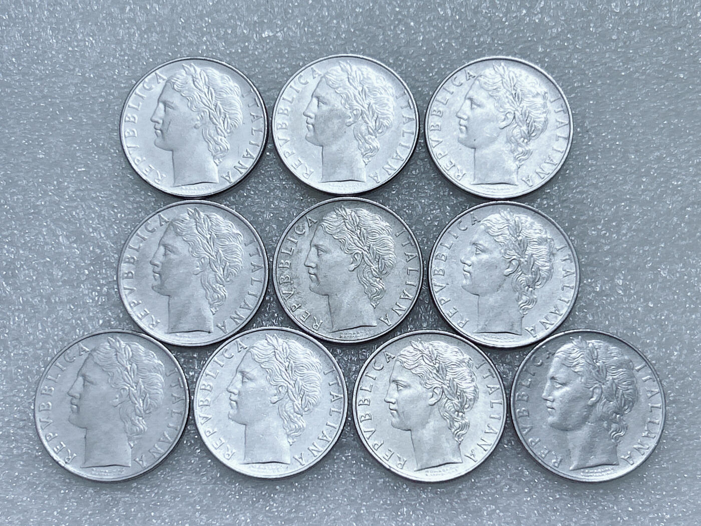 第一海外回流一元起拍收藏 散集专场  第288期 意大利100里拉不锈钢币 10枚